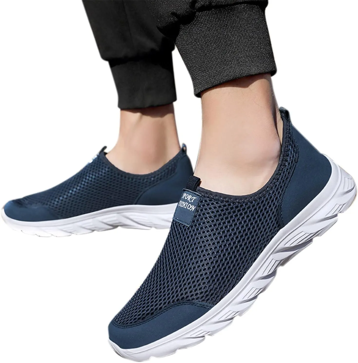 Women's Loafer Flat Slip On Sneakers Women Wide Width Mens Casual Shoes Women's Wide Loafers Loafers for Women Wide Platform Sneakers for Women Black