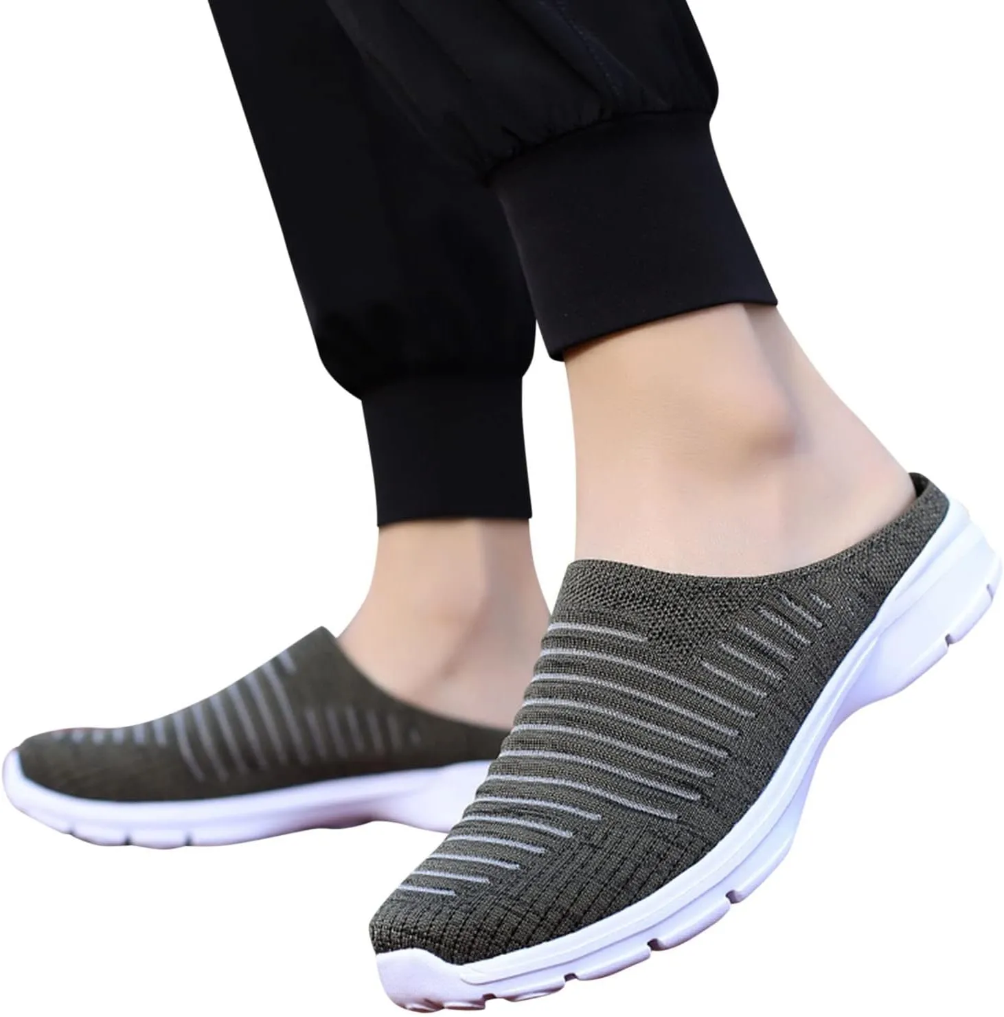 Women's Loafer Flat White Leather Sneakers for Women Hiking Shoes Women Round Toe Slip On Casual Mens Loafers Casual Slip On Black Sneakers for Women