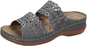 Women's Non Slip Slippers Open Toe Flatform Wedge Casual Sandal Banquet Sandals Beach Non Slip Wedge Sandals
