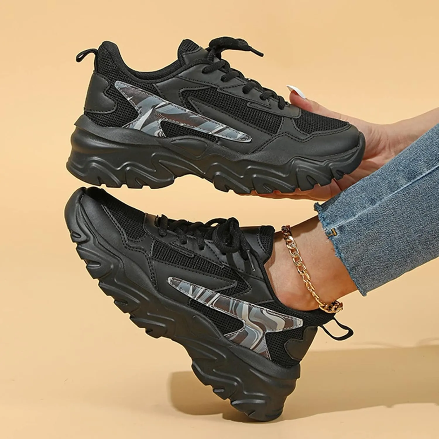 Womens Running Shoes Size 7 Wide Non Slip Work Shoes for Womens with Arch Support Black Slip On Shoes Women Wide Dressy Sneakers for Women Slip On Women's Slip On Shoes Wide Toe