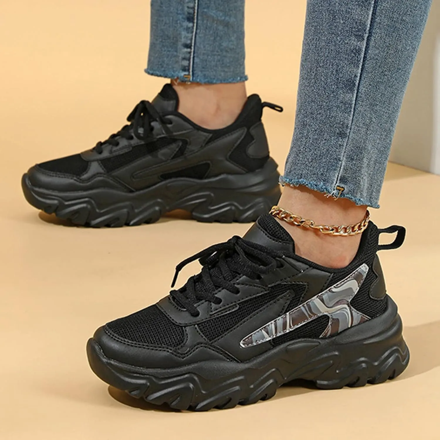 Womens Running Shoes Size 7 Wide Non Slip Work Shoes for Womens with Arch Support Black Slip On Shoes Women Wide Dressy Sneakers for Women Slip On Women's Slip On Shoes Wide Toe