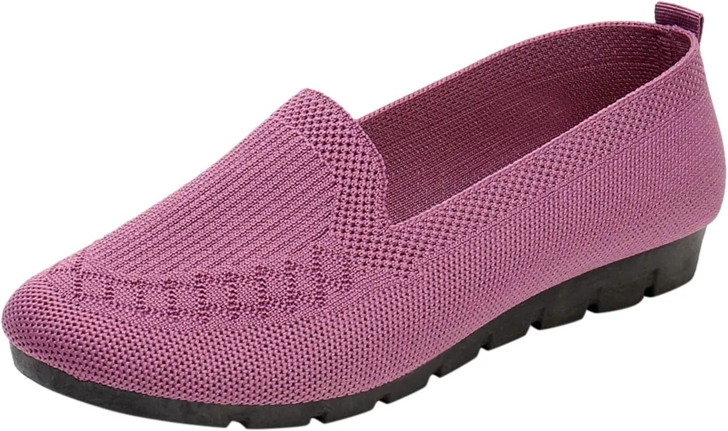 Women's Slip-On Loafer Comfortable Dressy Casual Work Flats Women's Loafers Casual Slip on Flat Shoes