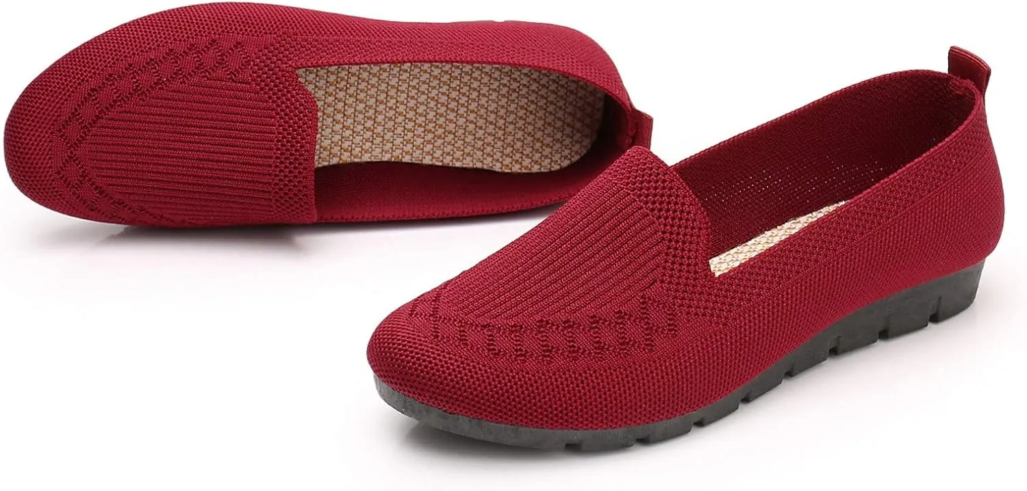Women's Slip-On Loafer Comfortable Dressy Casual Work Flats Women's Loafers Casual Slip on Flat Shoes
