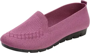 Women's Slip-On Loafer Comfortable Dressy Casual Work Flats Women's Loafers Casual Slip on Flat Shoes