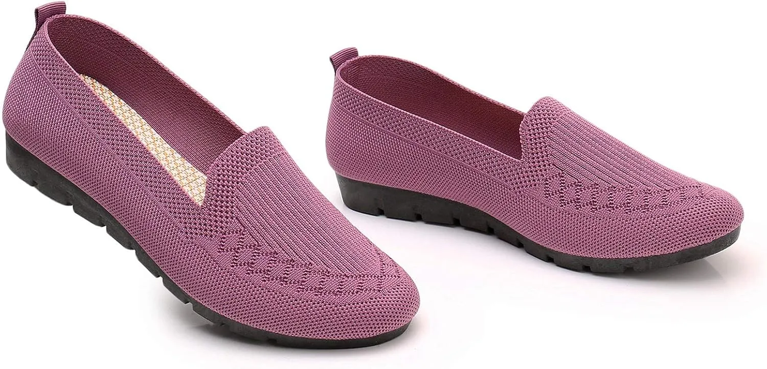 Women's Slip-On Loafer Comfortable Dressy Casual Work Flats Women's Loafers Casual Slip on Flat Shoes