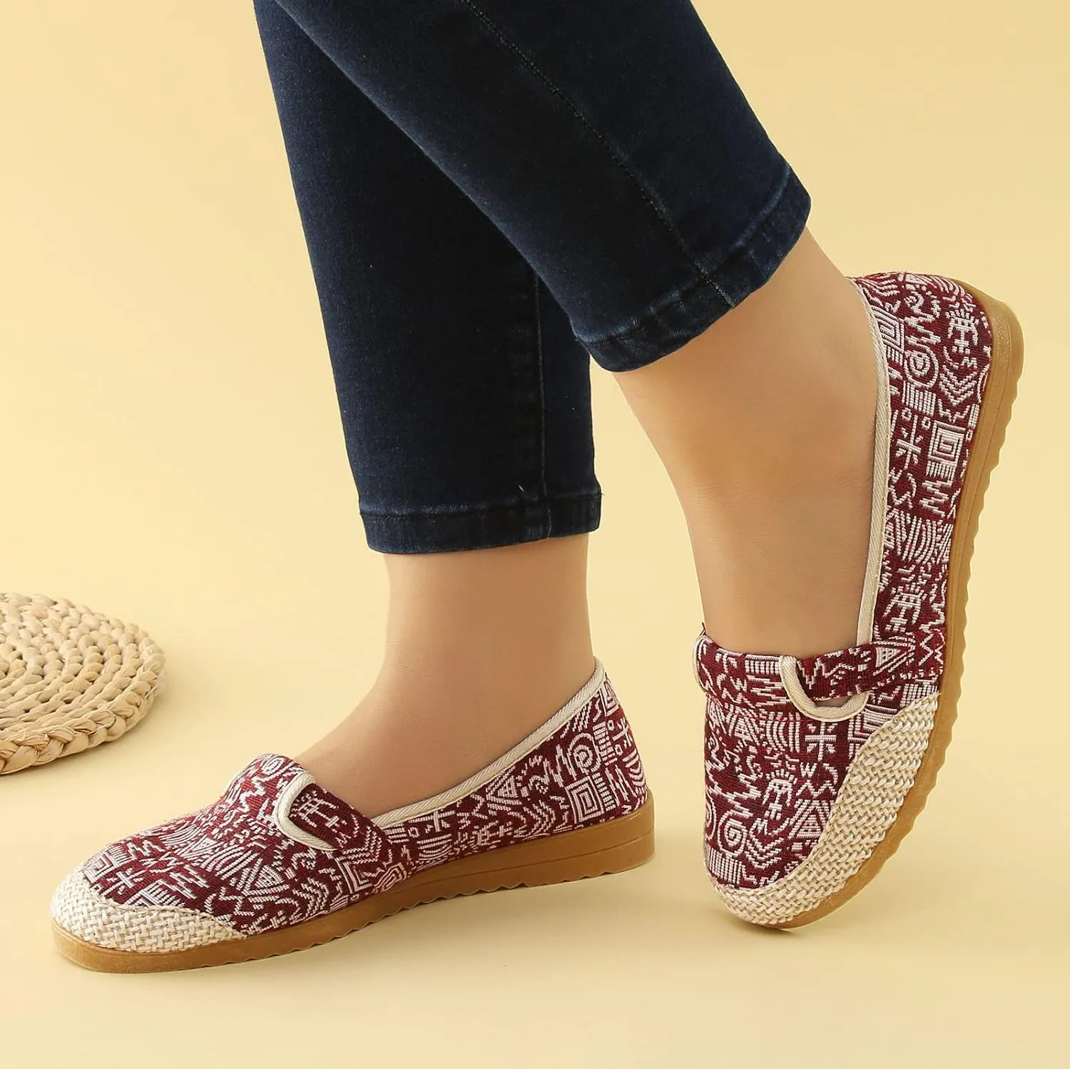 Womens Slip-On Loafers Casual Boat Loafers Shoes for Women Women's Comfort Penny Loafers with Arch Support