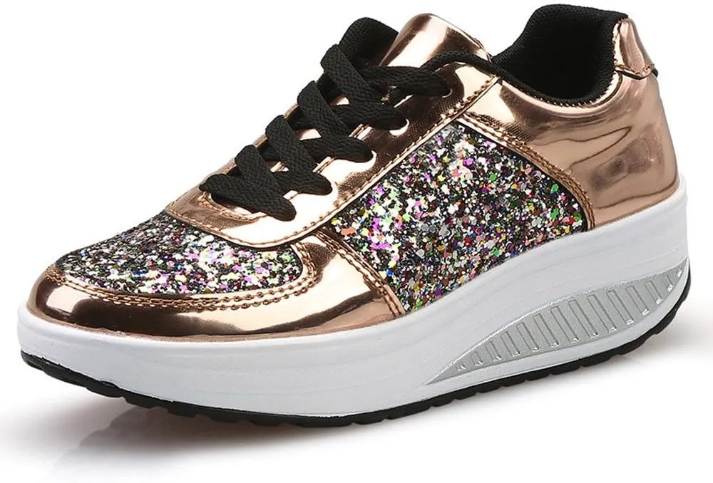 Womens Sneakers Black Sole Black Non Slip Tennis Shoes for Women Black Shoes Women Dressy Comfort Walking Size 11.5 Womens Platform Sneakers Women's Wide Athletic Shoes