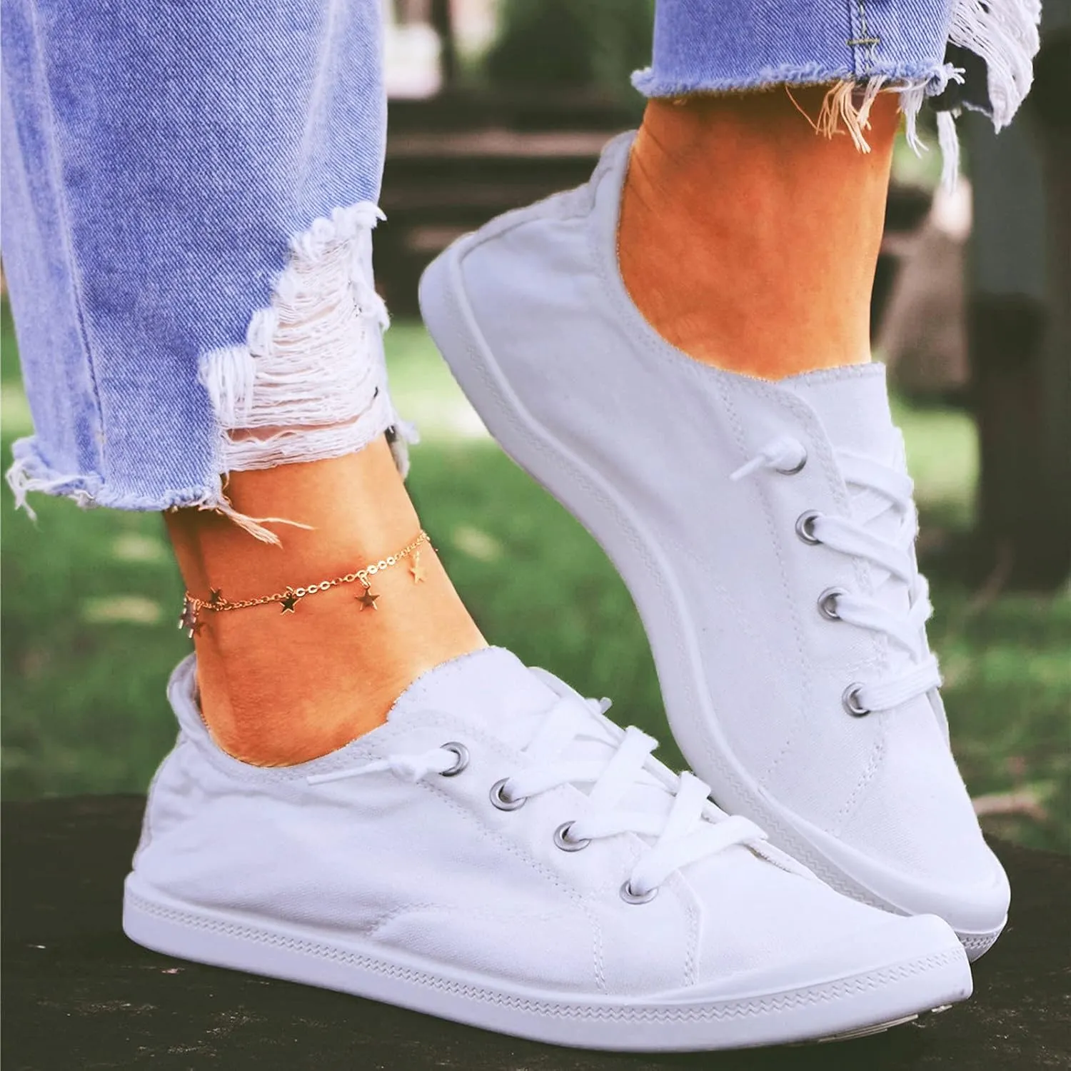 Womens Sneakers Size 11 Walking Zapatos para Mujer Comodos Casuales De CuñA Bajitos Cerrados Non Slip House Shoes for Women Elderly Womens White Sneakers Slip On Tenis OrtopéDicos para Mujer Blanco