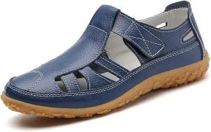 Women's Summer Casual Sandals Comfortable Flat Open Toe Beach Footwear Lightweight Breathable Slip On Walking