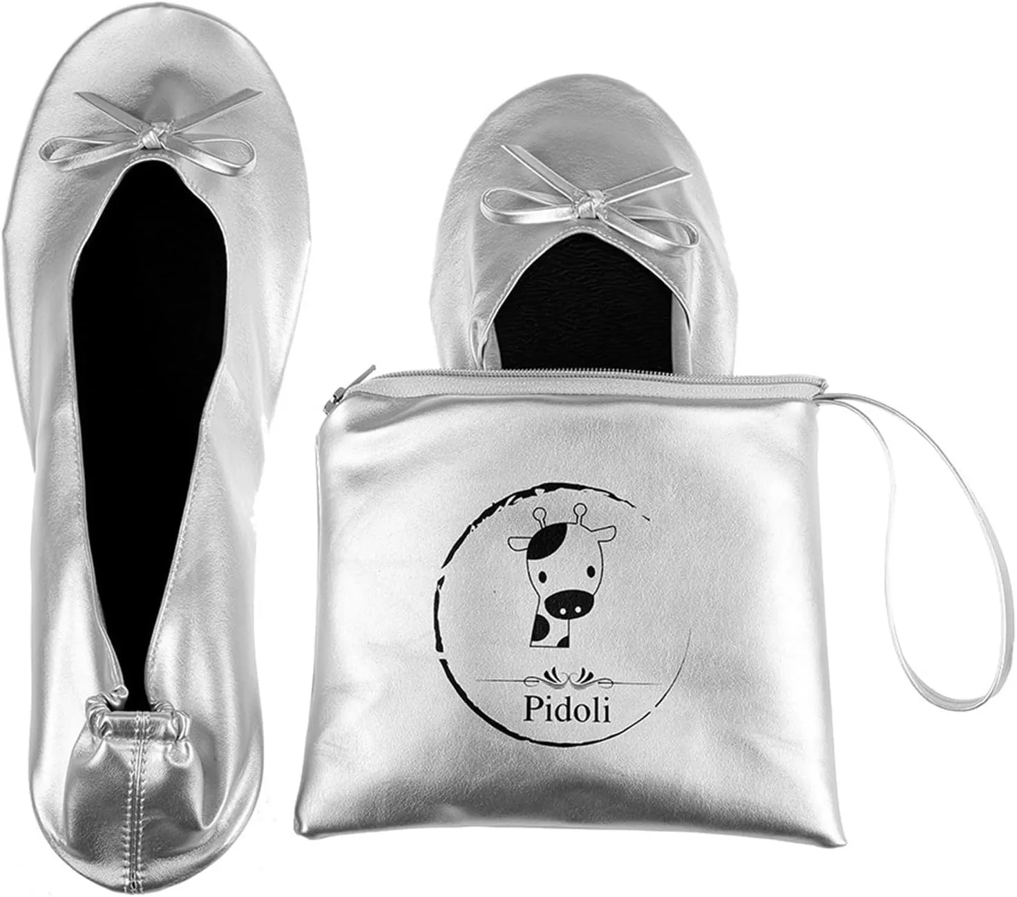 Work Boots Women's Foldable And Portable Ballet Shoes Womens Flats Pull On Slides For Girls Ladies Fall Winter